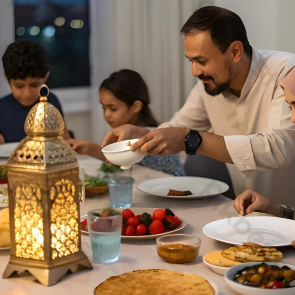 Ramadan Dinner with Family at Home Download