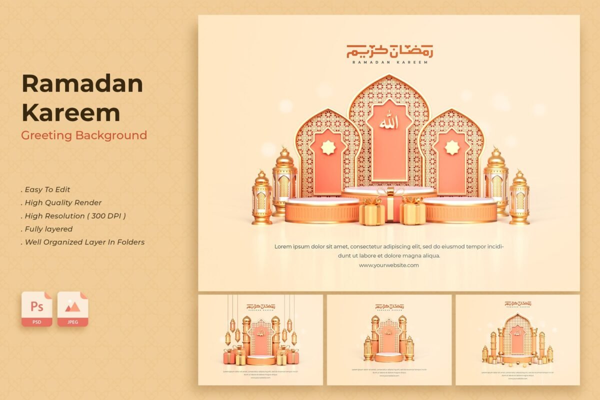 Ramadan Kareem Background Pack Download