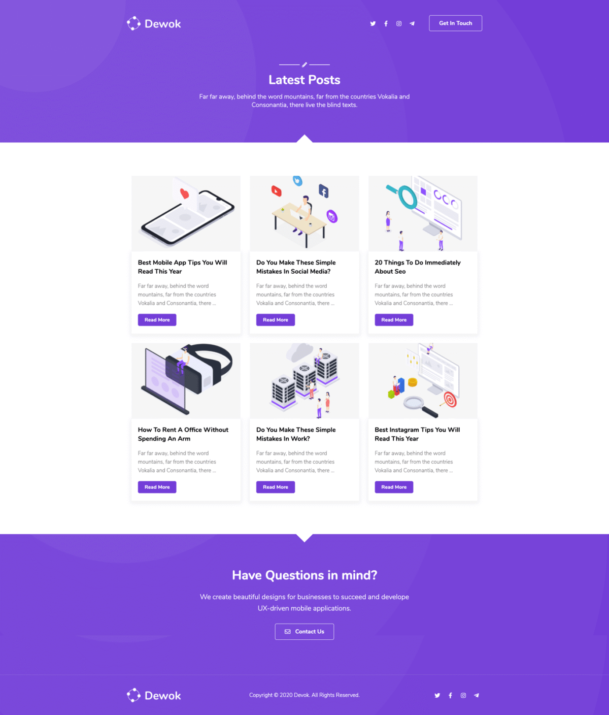 Dewok Digital Agency Template Kit Download