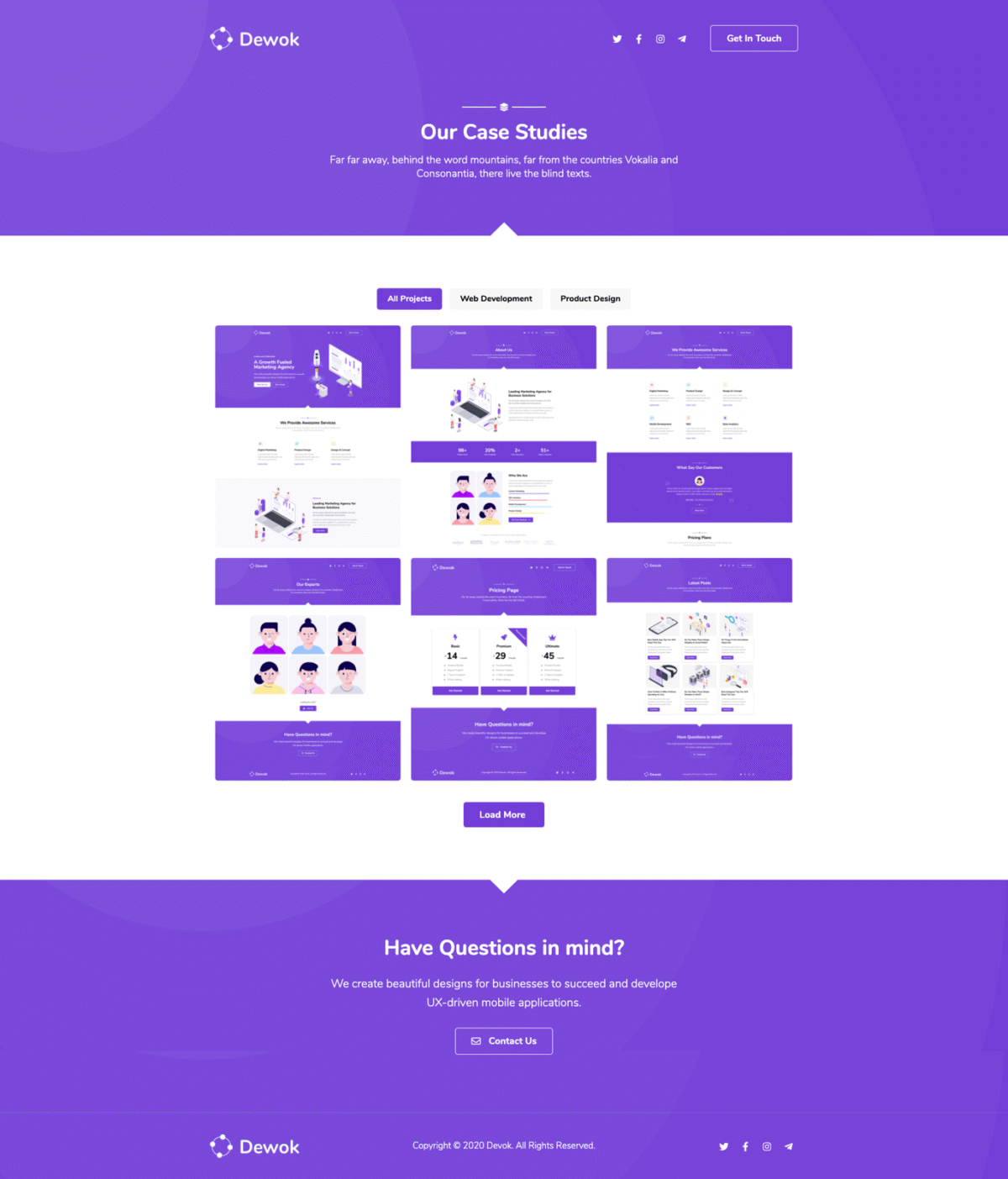 Dewok Digital Agency Template Kit Download