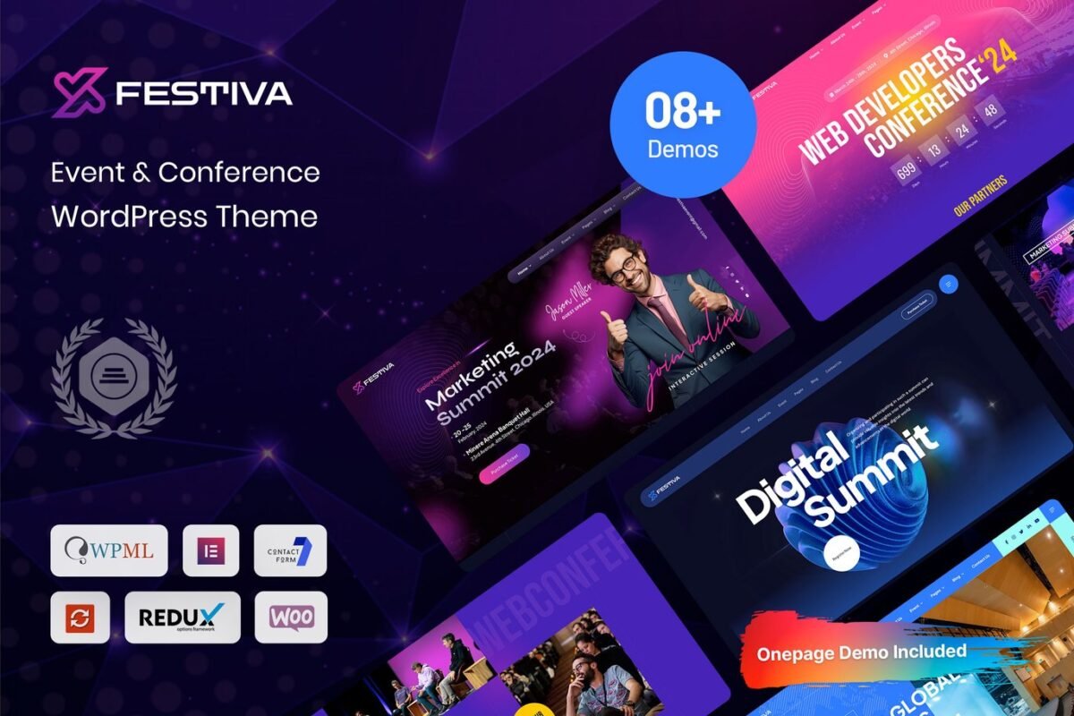 Festiva Event and Conference WordPress Theme Download