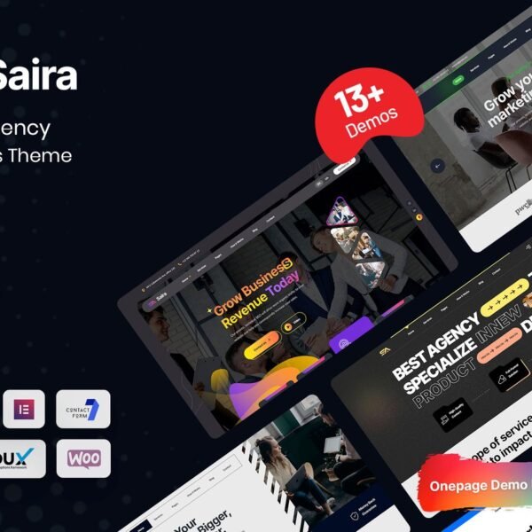 Saira Digital Agency WordPress Theme Download