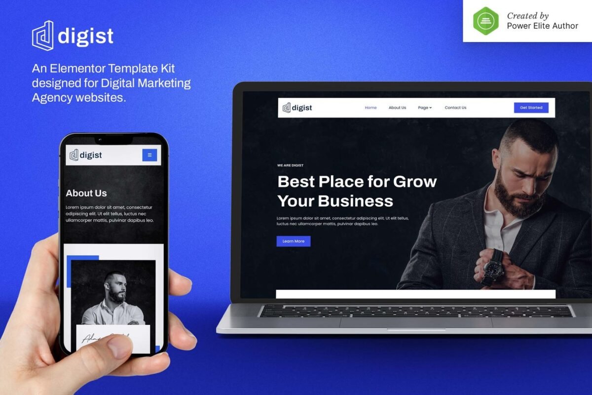 Digist Digital Marketing Agency Elementor Template Kit Download