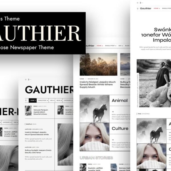 Gauthier Multipurpose Newspaper WordPress Theme Download