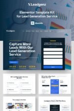 Leadgenz Lead Generation and Sales Agency Elementor Pro Template Kit Download